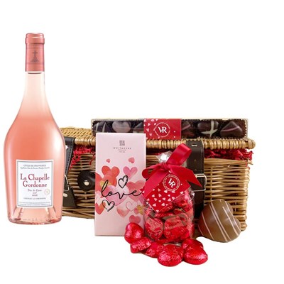 La Chapelle Gordonne Rose - AOC Cotes de Provence Rose And Chocolate Love You hamper